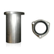 Load image into Gallery viewer, Stainless Works Collector Adapter 3-Bolt 3-1/2in OD Tubing 2-1/2in OD Outlet