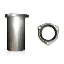 Load image into Gallery viewer, Stainless Works Collector Adapter 3-Bolt 3-1/2in OD Tubing 3-1/2in OD Outlet