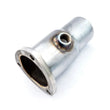 Load image into Gallery viewer, Stainless Works Collector Adapter 3-Bolt 3in OD Tubing 2-1/4in OD Outlet + O2 Bung