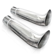 Load image into Gallery viewer, Stainless Works Elf Ear Exhaust Tips 2in Body 2in ID Inlet