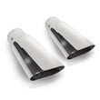 Load image into Gallery viewer, Stainless Works Flat Oval Exhaust Tips 2in Inlet (priced per pair)