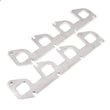 Load image into Gallery viewer, Stainless Works Ford 6.2L Square Port Shaped Header 304SS Exhaust Flanges 1-7/8in Primaries - Side View