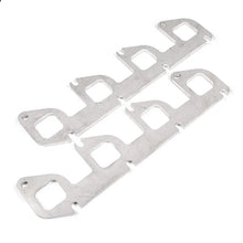 Load image into Gallery viewer, Stainless Works Ford 6.2L Square Port Shaped Header 304SS Exhaust Flanges 1-7/8in Primaries - Side View
