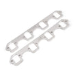 Load image into Gallery viewer, Stainless Works SBF Rectangular Shaped Port Header 304SS Exhaust Flanges 1-7/8in Primaries (2in BP) - Main Product View