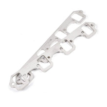 Load image into Gallery viewer, Stainless Works SBF Rectangular Shaped Port Header 304SS Exhaust Flanges 1-7/8in Primaries (2in BP) - Side View