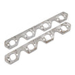 Load image into Gallery viewer, Stainless Works SBF Wide Rectangular Port Header Adapter 304SS Exhaust Flanges 1-7/8in-2in Primaries - Side View