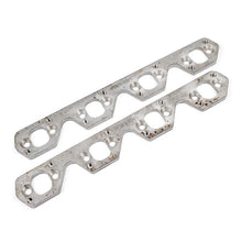 Load image into Gallery viewer, Stainless Works SBF Wide Rectangular Port Header Adapter 304SS Exhaust Flanges 1-7/8in-2in Primaries - Side View