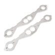 Load image into Gallery viewer, Stainless Works Small Block Chevy Round Port Header 304SS Exhaust Flanges 1-5/8in Primaries - Side View
