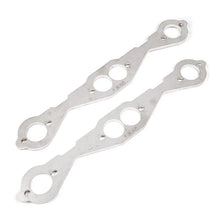 Load image into Gallery viewer, Stainless Works Small Block Chevy Round Port Header 304SS Exhaust Flanges 1-5/8in Primaries - Side View