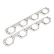 Load image into Gallery viewer, Stainless Works Small Block Ford Trick Flow High Port Header 304SS Exhaust Flanges 1-7/8in Primaries - Side View