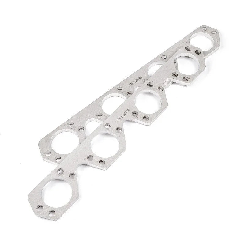 Stainless Works Small Block Ford Trick Flow High Port Header 304SS Exhaust Flanges 2in Primaries - Main Product View