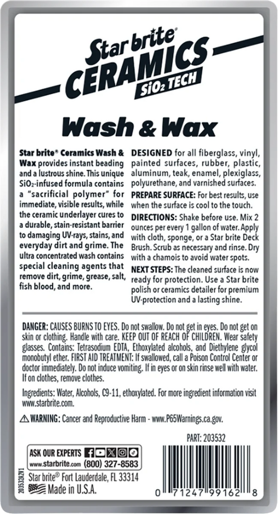 Star brite Ceramic Wash & Wax - 32 U.S. oz 203532 - Side View