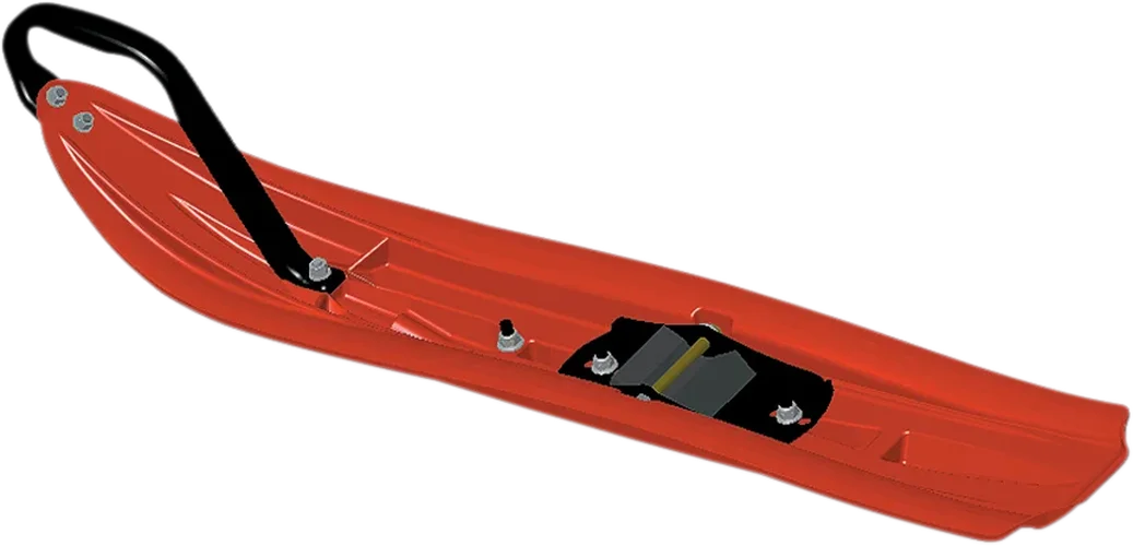 Starting Line Products Powder Pro Skis - Black - Side View