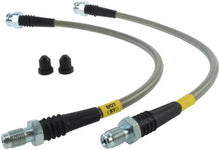 Load image into Gallery viewer, StopTech 00-04 Ferrari F360/04-05 F360 Stradale Rear Stainless Steel Brake Line Kit - Side View
