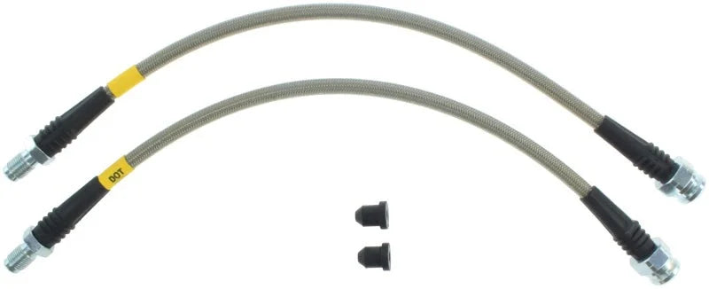 StopTech 00-04 Ferrari F360/04-05 F360 Stradale Rear Stainless Steel Brake Line Kit - Installation View