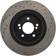 Load image into Gallery viewer, StopTech 01-07 BMW M3 (E46) / 00-04 M5 (E39) Drilled Right Rear Rotor - Installation View
