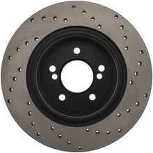 Load image into Gallery viewer, StopTech 01-07 BMW M3 (E46) / 00-04 M5 (E39) Drilled Right Rear Rotor - Installation View
