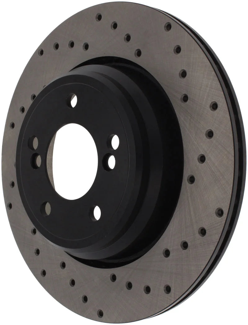 StopTech 01-07 BMW M3 (E46) / 00-04 M5 (E39) Drilled Right Rear Rotor - Additional View 5