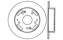 Load image into Gallery viewer, StopTech 02-06 Acura RSX Incl. Type S / 97-01 Integra Type R Slotted &amp; Drilled Right Rear Rotor - Installation View