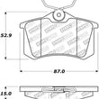 Load image into Gallery viewer, StopTech 02-08 Audi A4 Quattro / 2/99-02 Audi S4 / 93-10 VW Golf GL/GLS Performance Rear Brake Pads - Side View