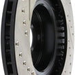 Load image into Gallery viewer, StopTech 02-10 Subaru WRX Slotted &amp; Drilled Left Front Rotor (exc. STi) - Side View