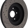 Load image into Gallery viewer, StopTech 02-10 WRX Drilled Left Front Rotor - Main Product View