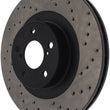 Load image into Gallery viewer, StopTech 02-10 WRX Drilled Left Front Rotor - Side View