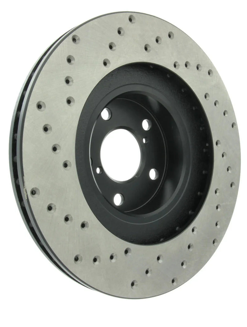 StopTech 02-10 WRX Drilled Left Front Rotor - Additional View 6