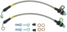 Load image into Gallery viewer, StopTech 03-07 Infiniti FX35/45 Rear Stainless Steel Brake Lines - Detail View