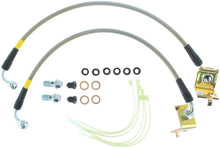 Load image into Gallery viewer, StopTech 03-08 Dodge Viper Stainless Steel Front Brake Line Kit - Installation View