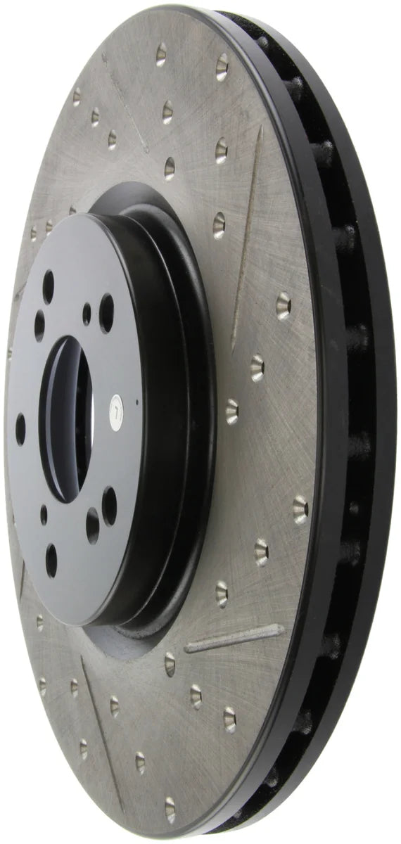 StopTech 04-08 Acura TL (Brembo Caliber) SportStop Slotted & Drilled Left Front Rotor - Additional View 5