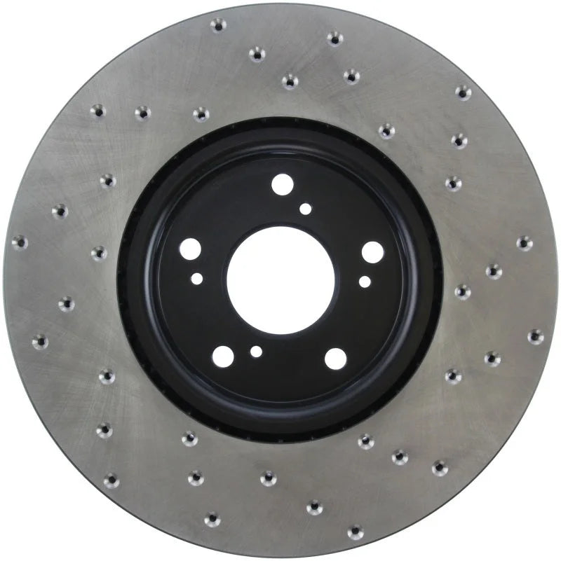 StopTech 04-08 Acura TL/TL-S Brembo Drilled Right Front Rotor - Main Product View