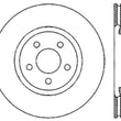Load image into Gallery viewer, StopTech 05-09 Chrysler 300 (5.7L V8 exc SRT-8) Front Right Slotted &amp; Drilled Rotor - Side View
