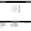 Load image into Gallery viewer, StopTech 05-09 Chrysler 300 (5.7L V8 exc SRT-8) Front Right Slotted &amp; Drilled Rotor - Back View