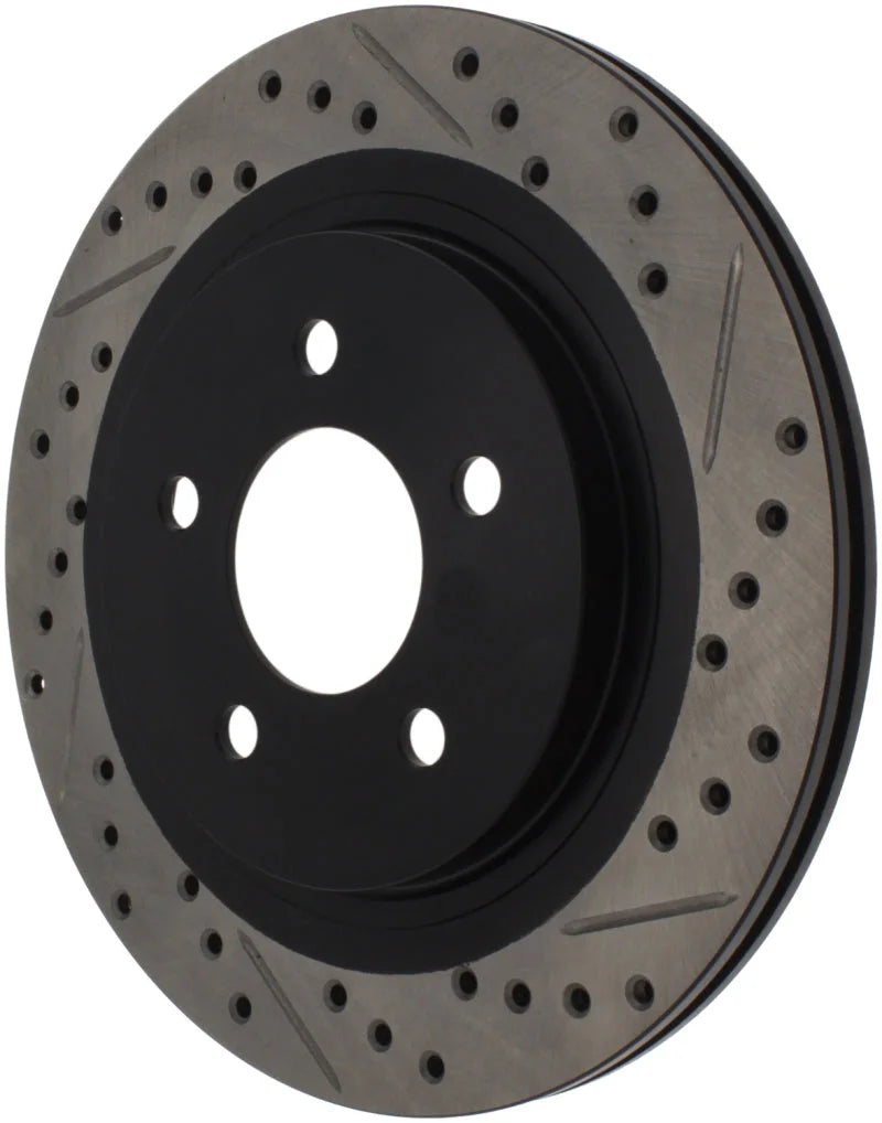 StopTech 05-10 Ford Mustang Slotted & Drilled Left Rear Rotor - Additional View 6