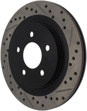 Load image into Gallery viewer, StopTech 05-10 Ford Mustang Slotted &amp; Drilled Left Rear Rotor - Additional View 6