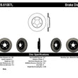 Load image into Gallery viewer, StopTech 05-10 Ford Mustang V6/4.0L / GT V8/4.6L Cross Drilled Left Rear Rotor - Side View