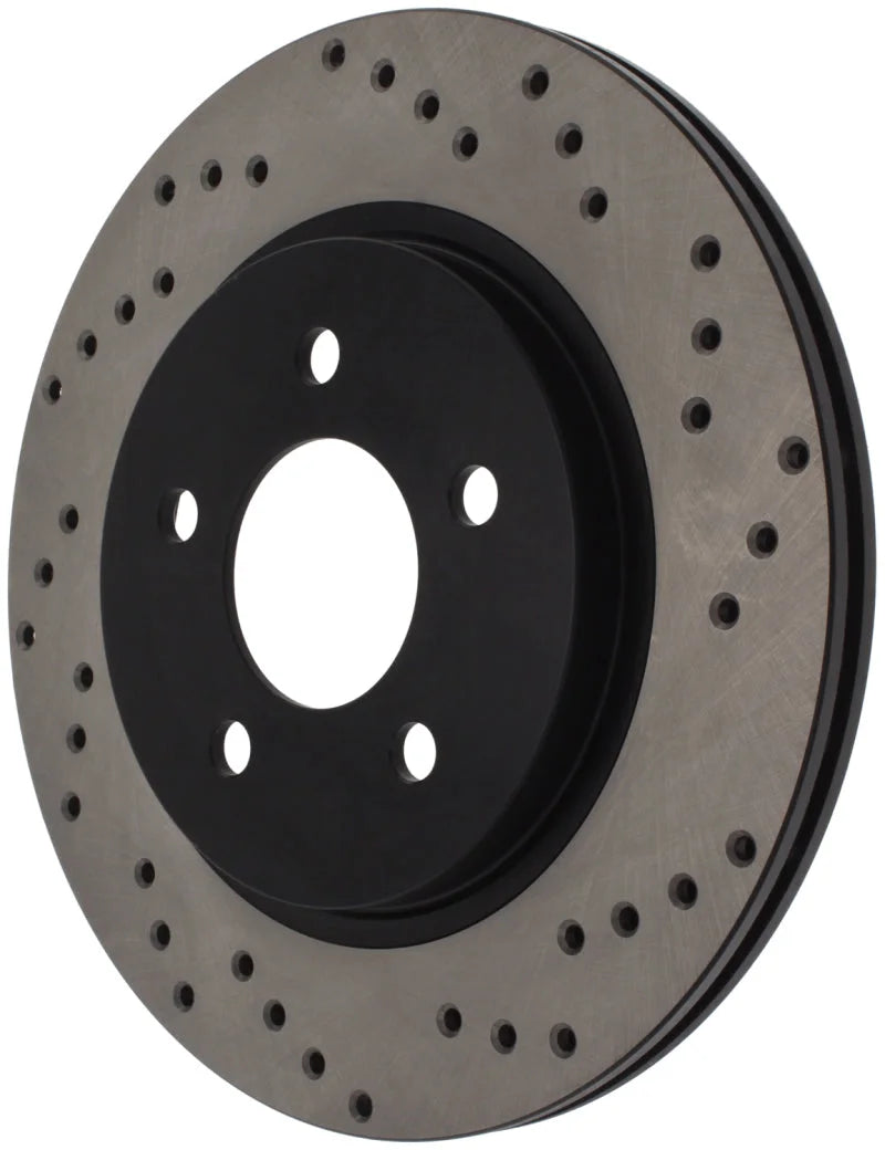 StopTech 05-10 Ford Mustang V6/4.0L / GT V8/4.6L Cross Drilled Left Rear Rotor - Additional View 5