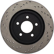 Load image into Gallery viewer, StopTech 05-10 Ford Mustang V6/4.0L / GT V8/4.6L Cross Drilled Left Rear Rotor - Additional View 6