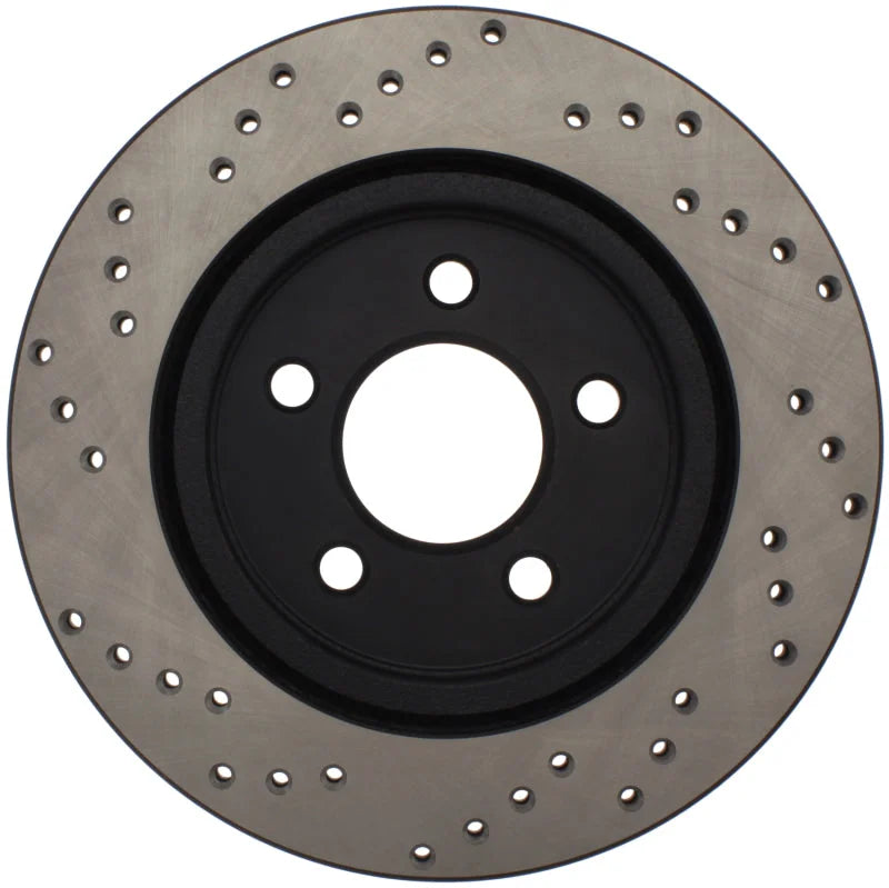 StopTech 05-10 Ford Mustang V6/4.0L / GT V8/4.6L Cross Drilled Left Rear Rotor - Additional View 6