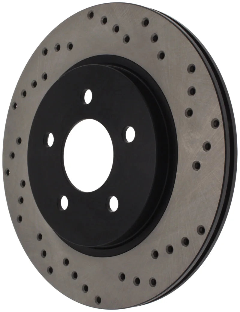 StopTech 05-10 Ford Mustang V6/4.0L / GT V8/4.6L Cross Drilled Right Rear Rotor - Additional View 6