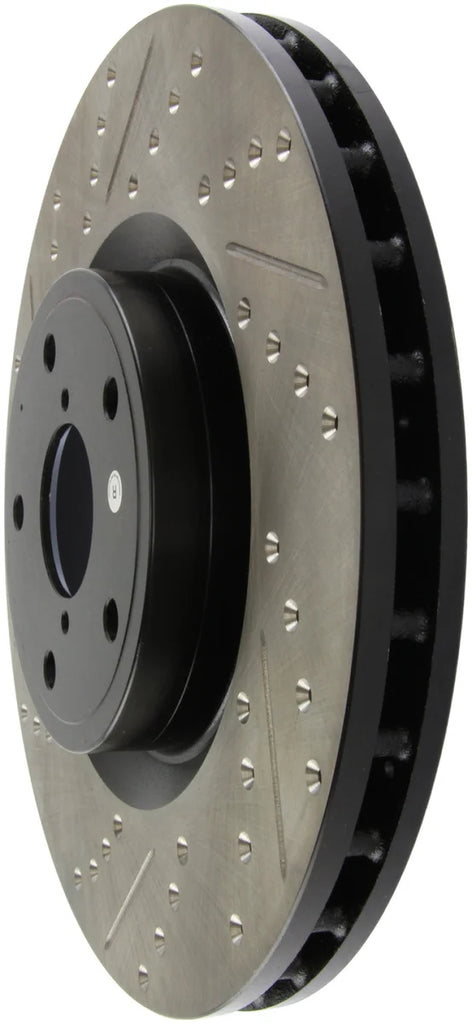 StopTech 05-10 Subaru Impreza WRX/STi Slotted & Drilled Right Front Rotor - Additional View 6