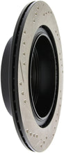 Load image into Gallery viewer, StopTech 06-07 350Z / 05-07 G35 / 06-07 G35X SportStop Slotted &amp; Drilled Rear Left Rotor - Side View