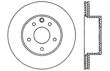 Load image into Gallery viewer, StopTech 06-07 350Z / 05-07 G35 / 06-07 G35X SportStop Slotted &amp; Drilled Rear Left Rotor - Back View