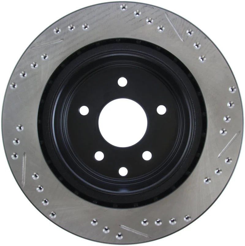 StopTech 06-07 350Z / 05-07 G35 / 06-07 G35X SportStop Slotted & Drilled Rear Right Rotor - Additional View 7