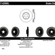 Load image into Gallery viewer, StopTech 06-07 350Z / 05-07 G35 exp Sport/ 06-07 G35X SportStop Slotted &amp; Drilled Front Left Rotor - Back View