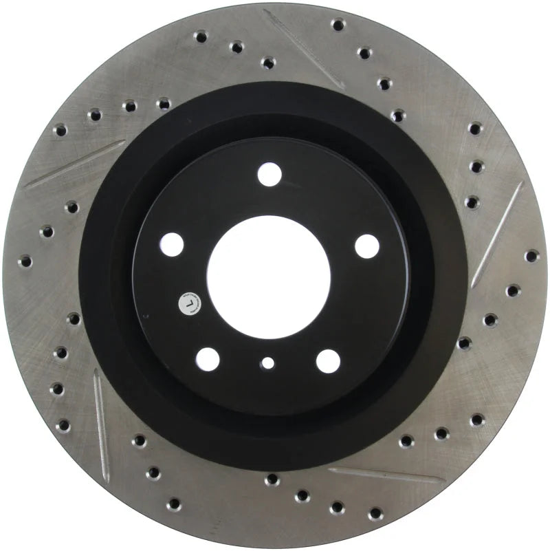 StopTech 06-07 350Z / 05-07 G35 exp Sport/ 06-07 G35X SportStop Slotted & Drilled Front Left Rotor - Additional View 7