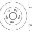 Load image into Gallery viewer, StopTech 06-07 Acura CSX (Canada) / 06-09 Honda Civic / 97-01 Prelude Drilled Right Rear Rotor - Main Product View