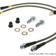 Load image into Gallery viewer, StopTech 06-08 BMW M5 / 07-08 M6 / 04-07 525i (Not AWD) Stainless Steel Front Brake Line Kit - Side View