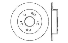 Load image into Gallery viewer, StopTech 06-09 Honda Civic Ex/Si Slotted &amp; Drilled Right Rear Rotor - Back View